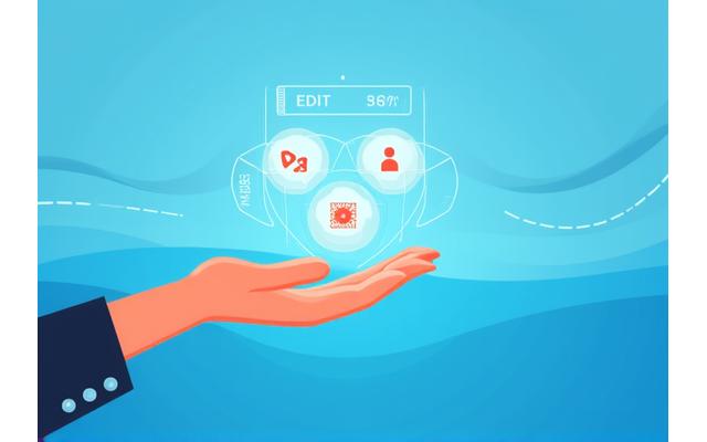 人とデジタルインターフェースが対話する様子。お客様の権利を象徴